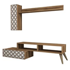 Комплект мебели для гостиной Kalune Design 845(LII), коричневый/белый цена и информация | Секции | pigu.lt