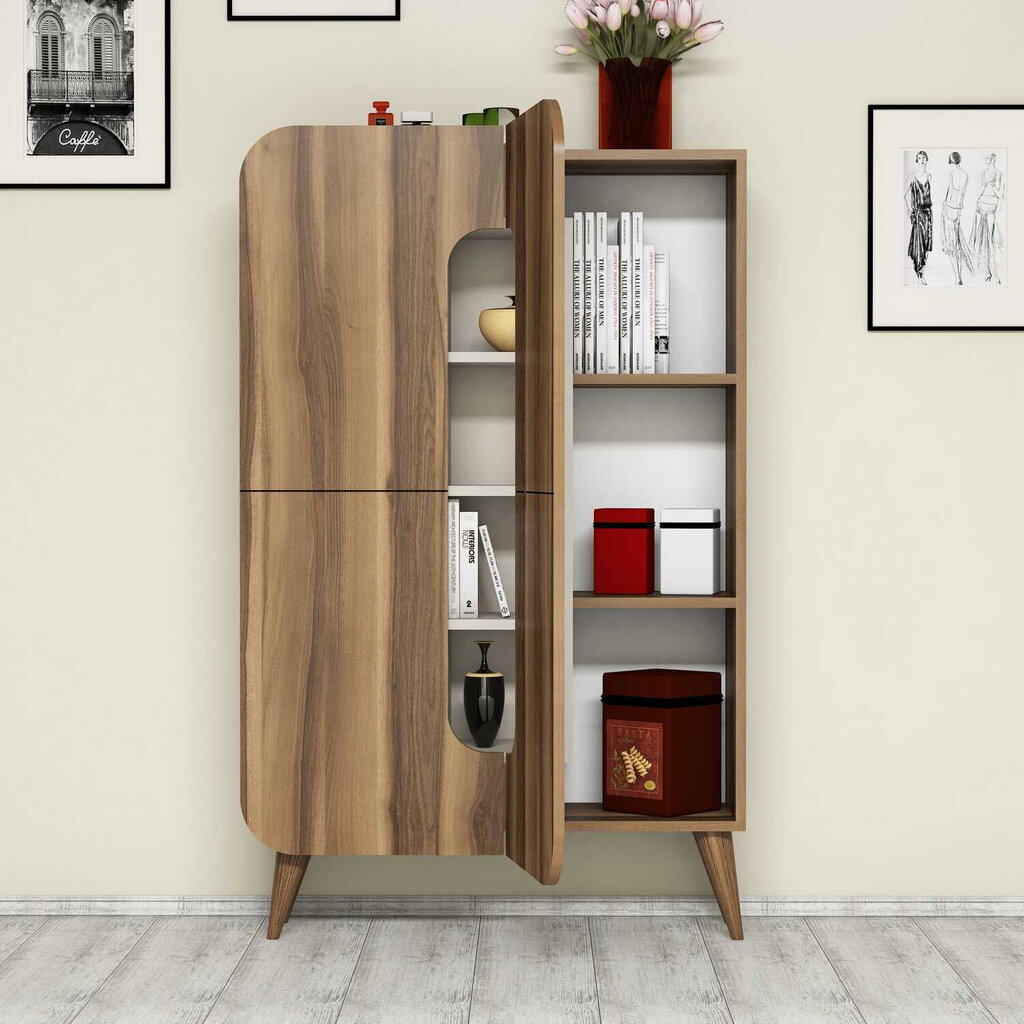 Komoda Kalune Design 845, 144 cm, ruda/smėlio spalvos цена и информация | Komodos | pigu.lt