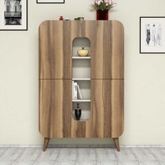 Komoda Kalune Design 845, 144 cm, ruda/smėlio spalvos kaina ir informacija | Komodos | pigu.lt