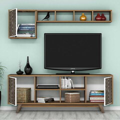 Комплект мебели для гостиной Kalune Design 845(LIV), коричневый/белый цена и информация | Секции | pigu.lt