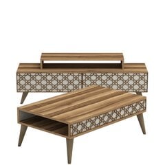 Комплект мебели для гостиной Kalune Design 845(X), темно-коричневый цена и информация | Секции | pigu.lt