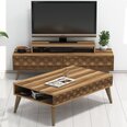 Комплект мебели для гостиной Kalune Design 845(III), темно-коричневый
