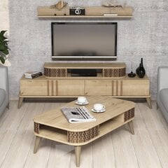 Комплект мебели для гостиной Kalune Design 845(II), коричневый цена и информация | Секции | pigu.lt