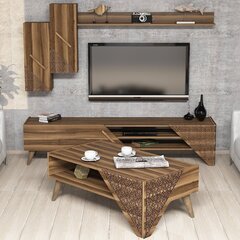 Комплект мебели для гостиной Kalune Design 845(II), темно-коричневый цена и информация | Секции | pigu.lt
