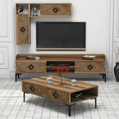 Комплект мебели для гостиной Kalune Design 845(V), темно-коричневый цена и информация | Секции | pigu.lt