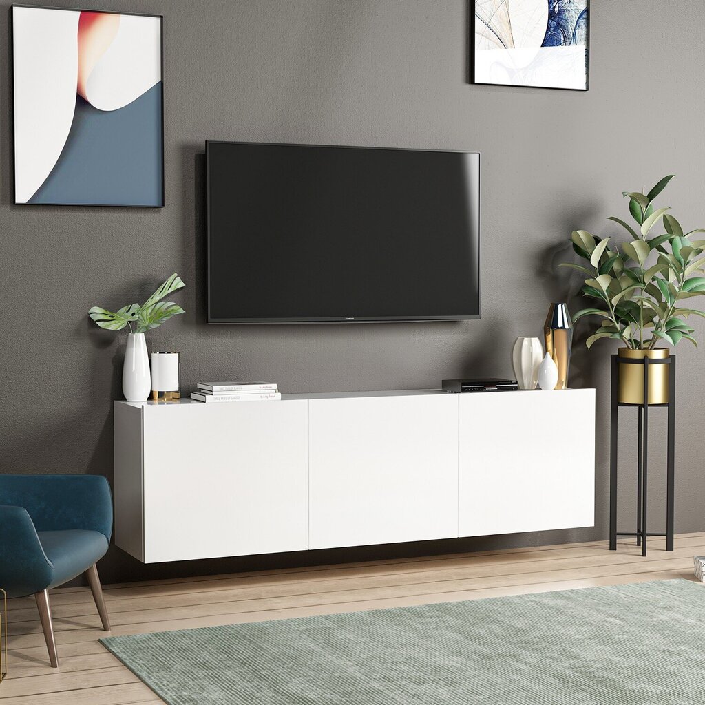 TV staliukas Kalune Design 382(I), 150 cm, baltas kaina ir informacija | TV staliukai | pigu.lt