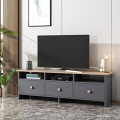 ТВ столик Kalune Design 382 (V), 150 см, серый цена и информация |  Тумбы под телевизор | pigu.lt