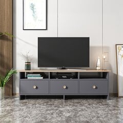 ТВ столик Kalune Design 382 (V), 150 см, серый цена и информация |  Тумбы под телевизор | pigu.lt