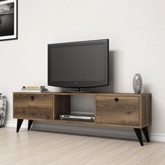 ТВ столик Kalune Design 389, 139 см, коричневый цена и информация | Тумбы под телевизор | pigu.lt