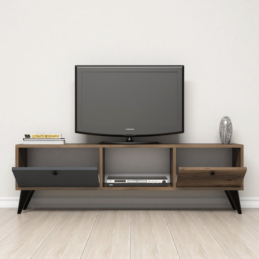 TV staliukas Kalune Design 389, 138 cm, rudas/pilkas цена и информация | TV staliukai | pigu.lt