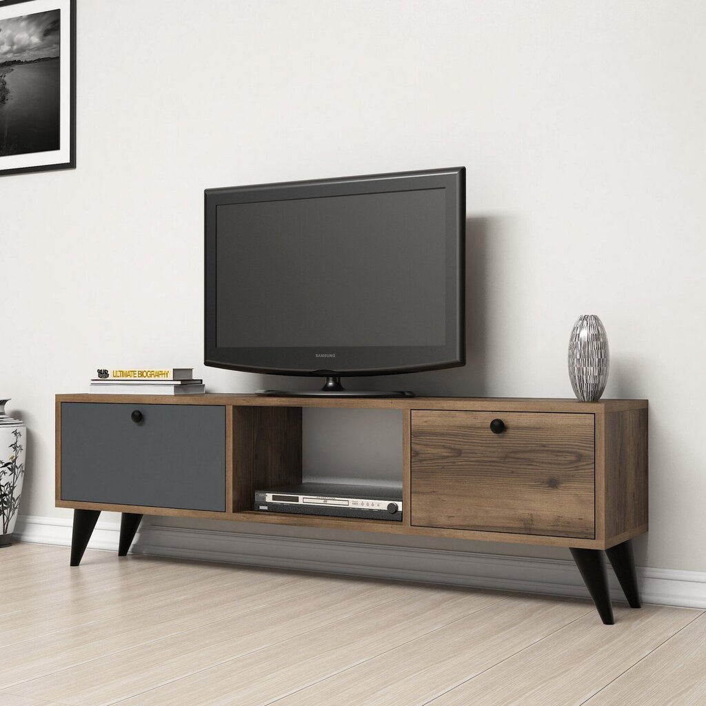 TV staliukas Kalune Design 389, 138 cm, rudas/pilkas цена и информация | TV staliukai | pigu.lt