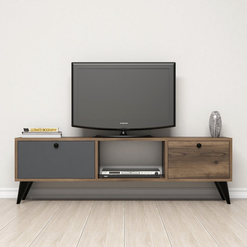 TV staliukas Kalune Design 389, 138 cm, rudas/pilkas цена и информация | TV staliukai | pigu.lt