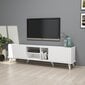 TV staliukas Kalune Design 389, 180 cm, balta kaina ir informacija | TV staliukai | pigu.lt