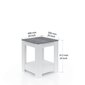 Kavos staliukas Kalune Design 598, baltas/rudas kaina ir informacija | Kavos staliukai | pigu.lt