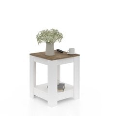 Кофейный столик Kalune Design 598, белый/коричневый цена и информация | Журнальные столики | pigu.lt