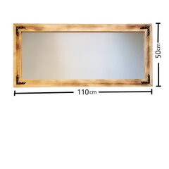 Зеркало Kalune Design 2128, коричневое цена и информация | Зеркала | pigu.lt