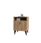 Naktinis staliukas Kalune Design 835, 52 cm, rudas цена и информация | Spintelės prie lovos | pigu.lt