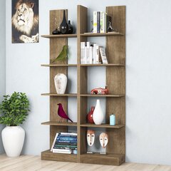 Напольный стеллаж Kalune Design Bookshelf 835 см, темно-коричневый цена и информация | Полки | pigu.lt