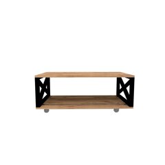 Кофейный столик Kalune Design 835, коричневый/черный цена и информация | Журнальные столики | pigu.lt