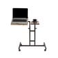 Kompiuterinis stalas Kalune Design 863 (I) nešiojamam kompiuteriui, šviesiai rudas/juodas kaina ir informacija | Kompiuteriniai, rašomieji stalai | pigu.lt