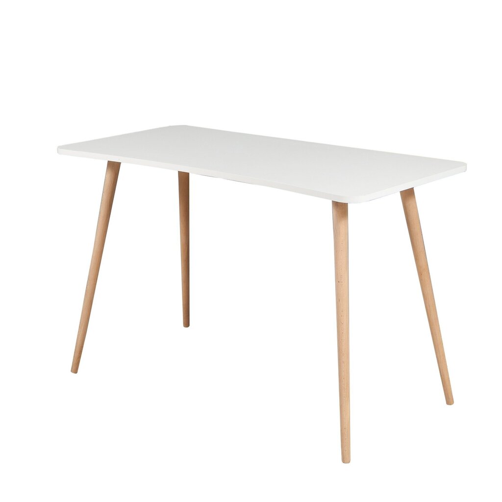 Rašomasis stalas Kalune Design 869 (II), baltas/šviesiai rudas цена и информация | Kompiuteriniai, rašomieji stalai | pigu.lt
