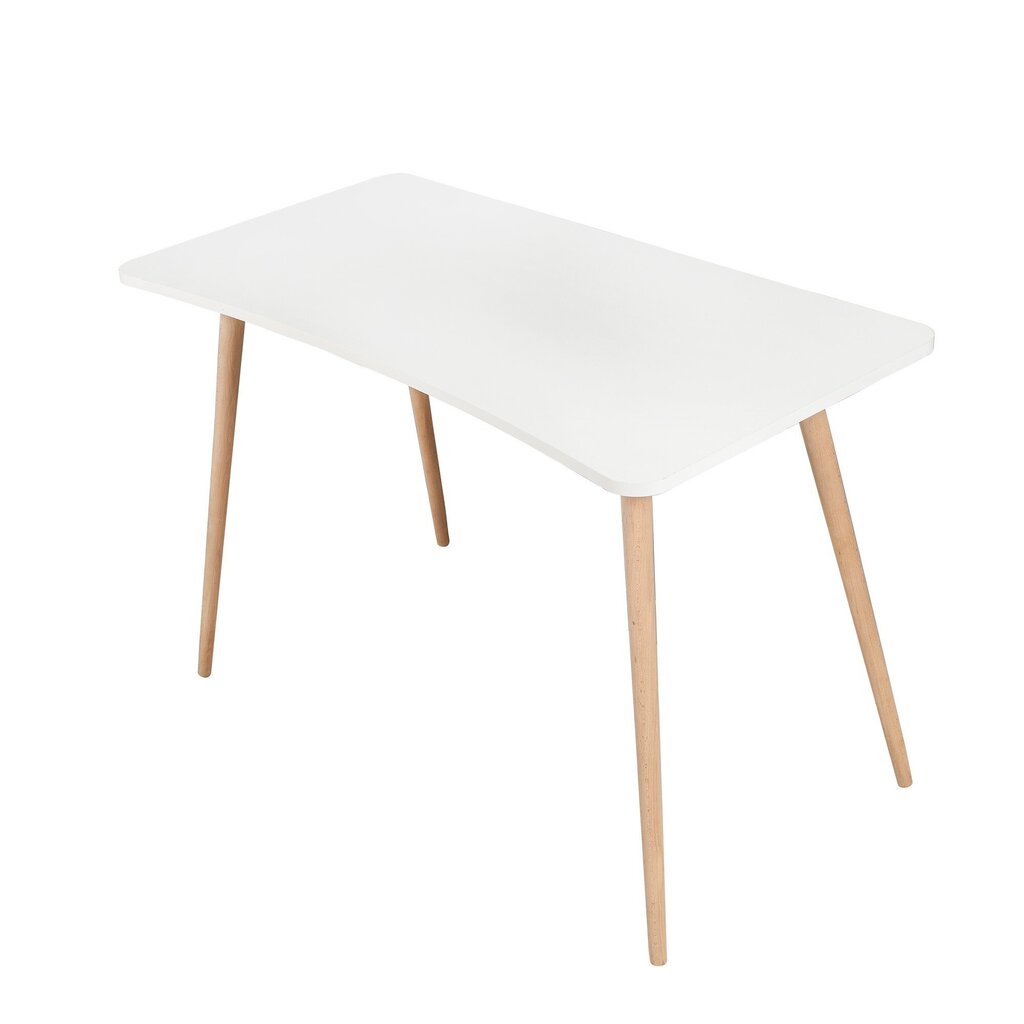 Rašomasis stalas Kalune Design 869 (II), baltas/šviesiai rudas цена и информация | Kompiuteriniai, rašomieji stalai | pigu.lt