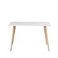Rašomasis stalas Kalune Design 869 (II), baltas/šviesiai rudas kaina ir informacija | Kompiuteriniai, rašomieji stalai | pigu.lt