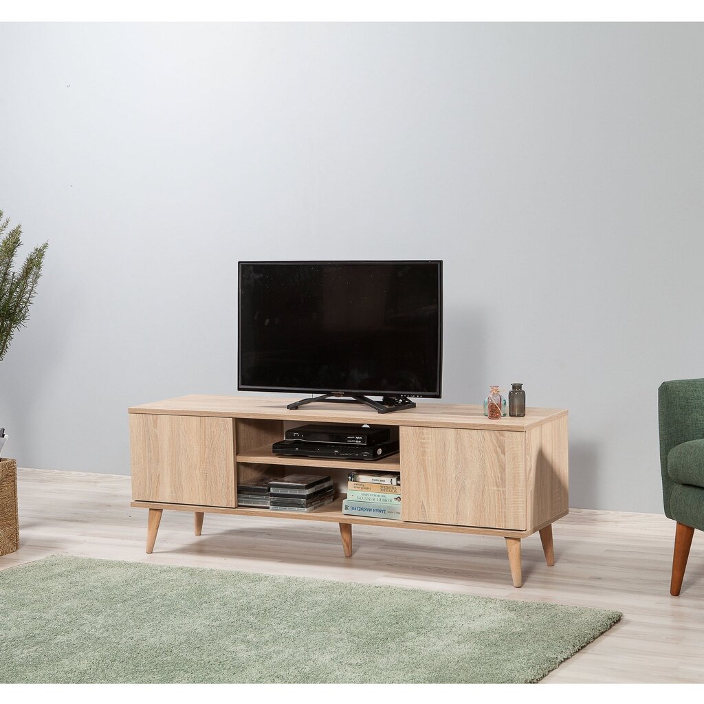 TV staliukas Kalune Design 863(I), ąžuolo spalvos kaina ir informacija | TV staliukai | pigu.lt