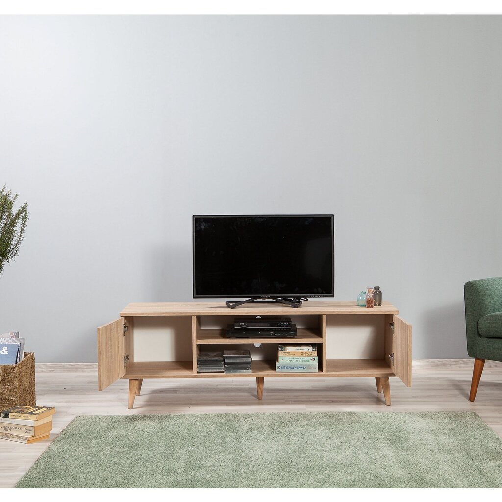 TV staliukas Kalune Design 863(I), ąžuolo spalvos kaina ir informacija | TV staliukai | pigu.lt