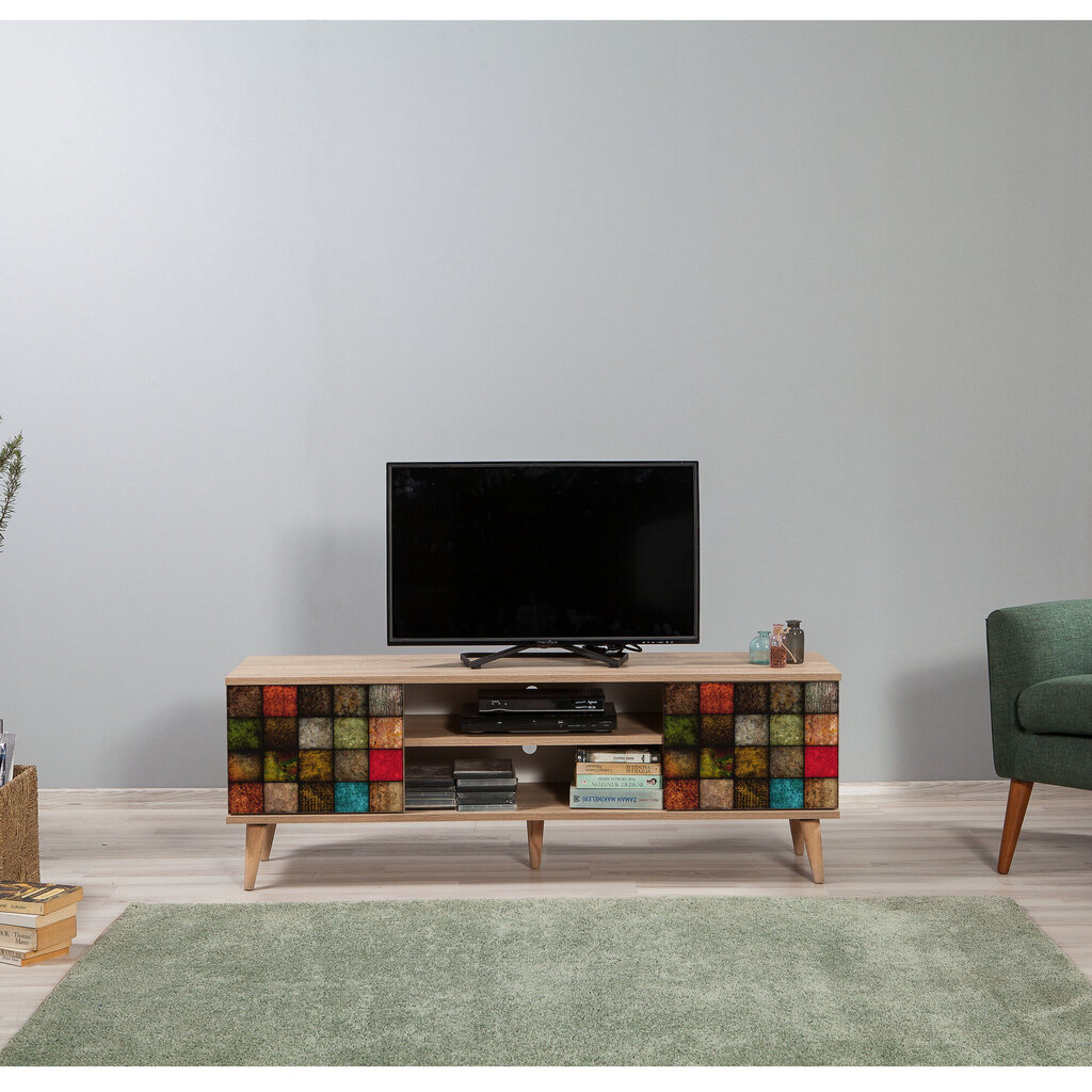TV staliukas Kalune Design 863(I), įvairių spalvų/ąžuolo spalvos kaina ir informacija | TV staliukai | pigu.lt