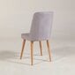 Valgomojo kėdė Kalune Design 869, šviesiai pilka kaina ir informacija | Virtuvės ir valgomojo kėdės | pigu.lt