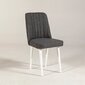 Valgomojo kėdė Kalune Design 869, balta/pilka kaina ir informacija | Virtuvės ir valgomojo kėdės | pigu.lt