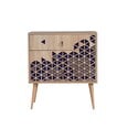 Komoda Kalune Design Dresser 3431, ąžuolo spalvos/violetinė