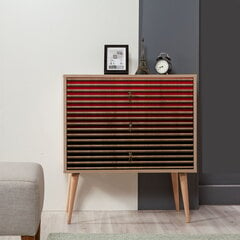 Комод Kalune Design Dresser 3433, цвета дуба/красный цена и информация | Комоды | pigu.lt