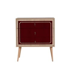 Комод Kalune Design Dresser 3437, цвета дуба/красный цена и информация | Комоды | pigu.lt