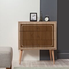 Komoda Kalune Design Dresser 3438, ąžuolo spalvos/ruda kaina ir informacija | Komodos | pigu.lt