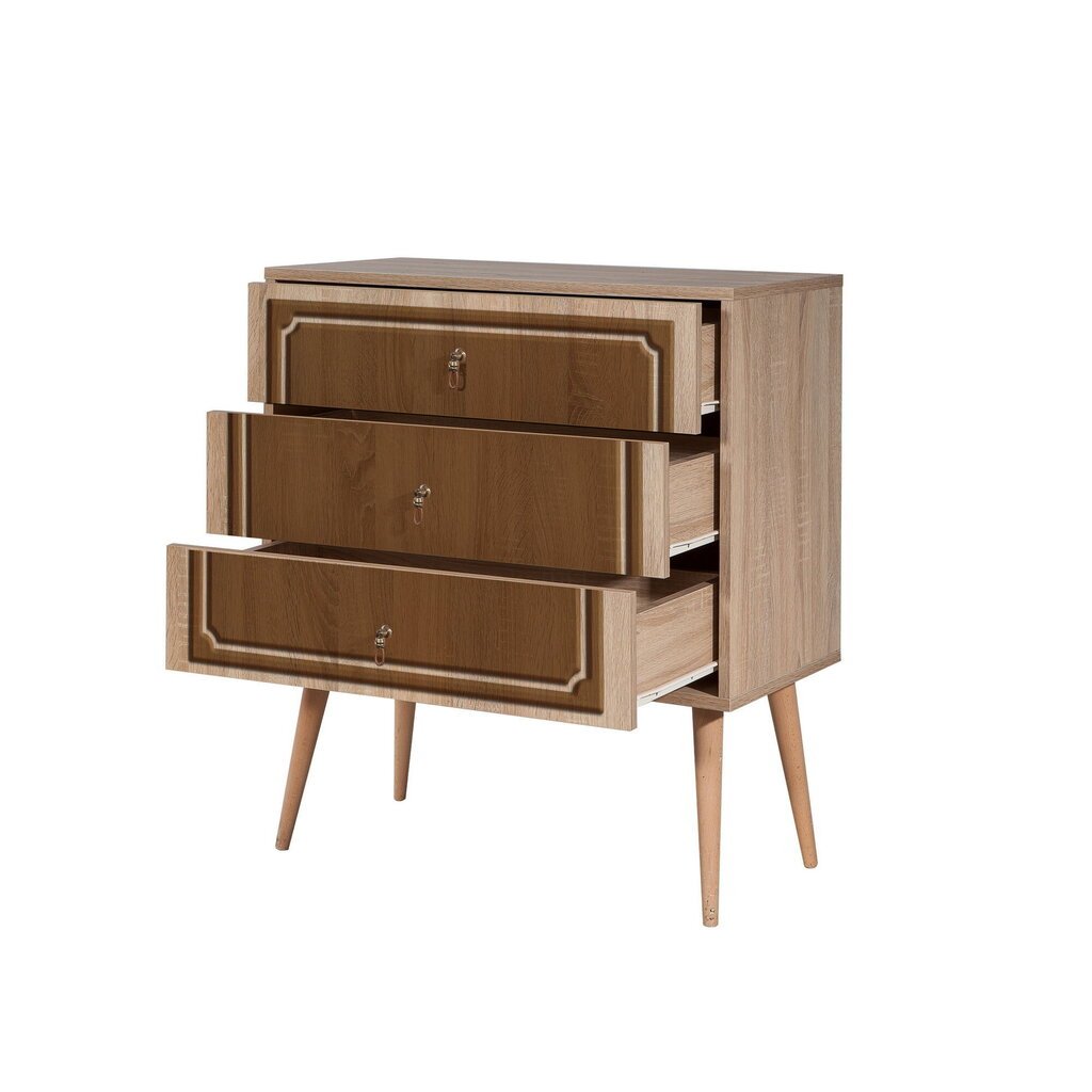 Komoda Kalune Design Dresser 3438, ąžuolo spalvos/ruda цена и информация | Komodos | pigu.lt