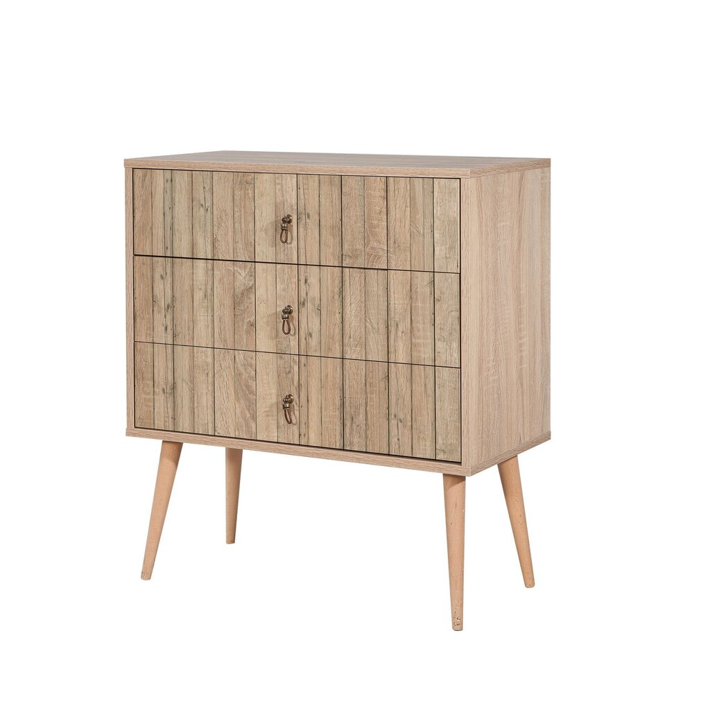 Komoda Kalune Design Dresser 3407, ąžuolo spalvos kaina ir informacija | Komodos | pigu.lt