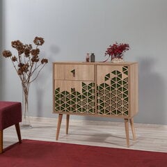 Комод Kalune Design Dresser 3441, цвета дуба/зеленый цена и информация | Комоды | pigu.lt