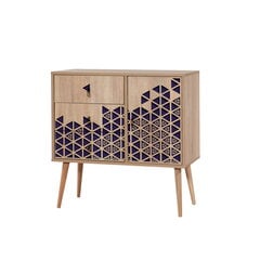 Komoda Kalune Design Dresser 3443, ąžuolo spalvos/violetinė kaina ir informacija | Komodos | pigu.lt