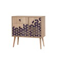 Komoda Kalune Design Dresser 3443, ąžuolo spalvos/violetinė