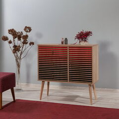 Комод Kalune Design Dresser 3445, цвета дуба/красный цена и информация | Комоды | pigu.lt