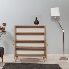 Spintelė Kalune Design 863 (I), 111 cm, ąžuolo spalvos/šviesiai žalia kaina ir informacija | Svetainės spintelės | pigu.lt