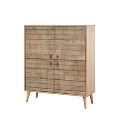 Шкафчик Kalune Design 863 (I), 111 см, цвета дуба/светло-коричневый цена и информация | Шкафчики в гостиную | pigu.lt