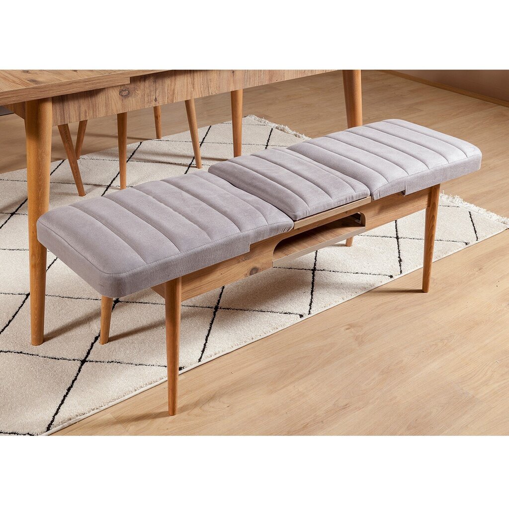 Suolas Kalune Design 869(I), šviesiai pilkas/smėlio spalvos цена и информация | Virtuvės ir valgomojo kėdės | pigu.lt