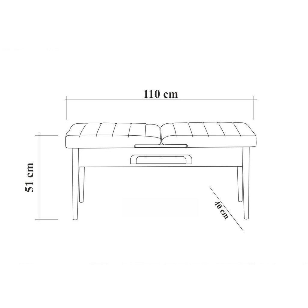 Suolas Kalune Design 869(I), baltas/šviesiai pilkas kaina ir informacija | Virtuvės ir valgomojo kėdės | pigu.lt