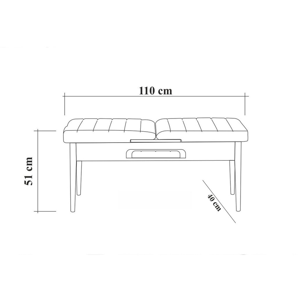 Suolas Kalune Design 869(I), rudas/pilkas kaina ir informacija | Virtuvės ir valgomojo kėdės | pigu.lt