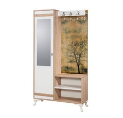 Комплект мебели для прихожей Kalune Design 863(II), зеленый/дуб цена и информация | Комплекты в прихожую | pigu.lt
