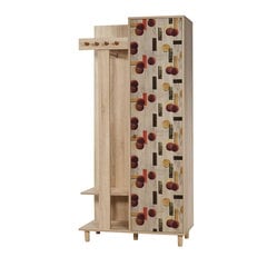 Комплект мебели для прихожей Kalune Design 869(IV), темно-красный/дуб цена и информация | Комплекты в прихожую | pigu.lt
