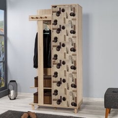 Комплект мебели для прихожей Kalune Design 869(IV), коричневый/дуб цена и информация | Комплекты в прихожую | pigu.lt